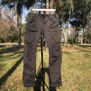 BLACK G-STAR RAW ROVIC TAPERED CARGO PANTS
